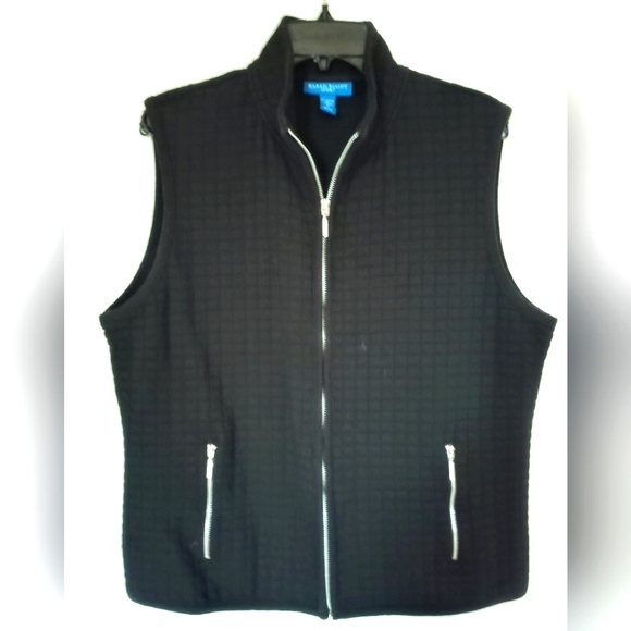 SPORT VEST BY KAREN SCOTT, SIZE L, FULL FRONT ZIPPER AND 2 ZIPPED POCKET - Picture 1 of 1